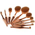 Mythss - Tooth Make Up Brush Set (gold) 10 Pcs 10 Pcs