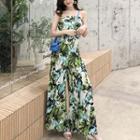 Strapless Floral Jumpsuit