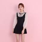 Lace Panel Swim Dress / Pouch / Set
