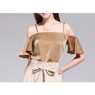 Off-shoulder Spaghetti Strap Top