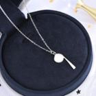 Whistle Pendant Necklace Ns361 - White - One Size
