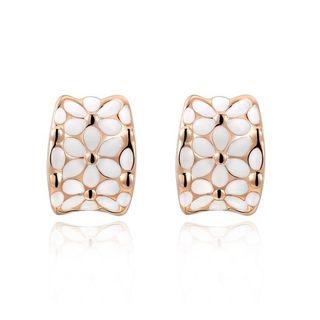 Alloy Floral Earring Rose Gold - One Size