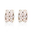 Alloy Floral Earring Rose Gold - One Size