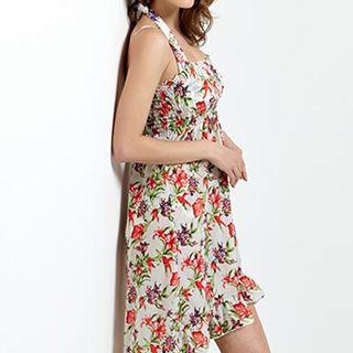 Set: Patterned Bikini + Sundress