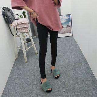 Brushed-fleece Lined Thick Leggings