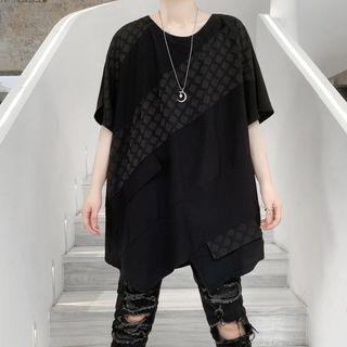 Patch Asymmetrical T-shirt