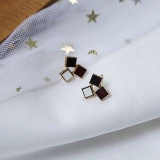 Square Alloy Earring