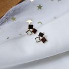 Square Alloy Earring