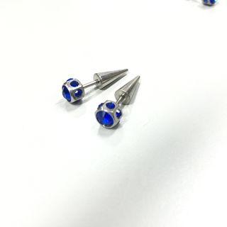 Titanium Steel Rhinestone Single Earring