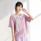 Wave Point Short-sleeved Top