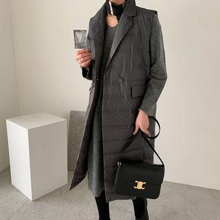 Notch-lapel Lightweight Padding Vest