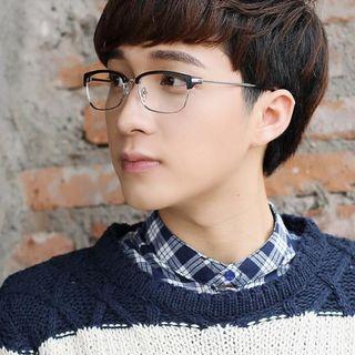 Half Frame Rectangle Glasses