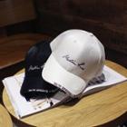 Embroidered Letters Baseball Cap