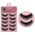5-pair Set: False Eyelashes Black - One Size