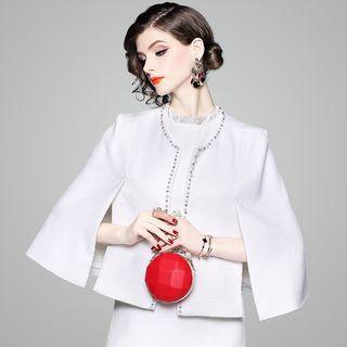 Embellished Open-front Jacket / Mini Skirt