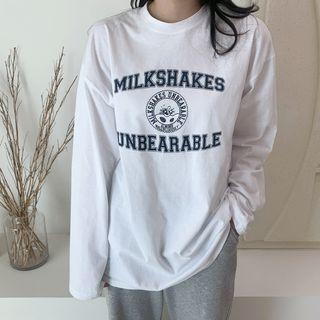 Letter Patch Sweatshirt