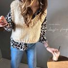 Mohair Chunky-knit Vest