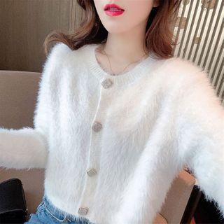 Fuzzy Knit Cardigan