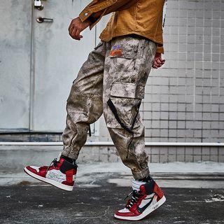 Buckled-accent Cargo Jogger Pants