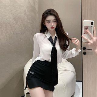 Plain Shirt / Mini Skort