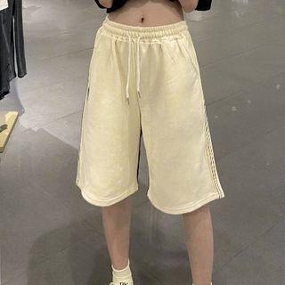 Mid Rise Wide Leg Shorts
