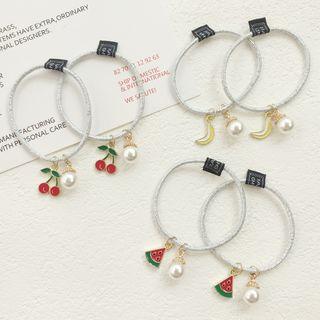 Hair Tie With Fruit Charm