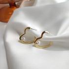 Heart Drop Earring 1 Pr - Stud Earrings - Gold - One Size