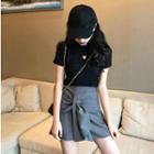 Set: Short-sleeve T-shirt + Skorts