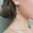 Leaf Triangle Drop Earring