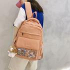 Pvc Panel Nylon Backpack / Bag Charm / Card / Set