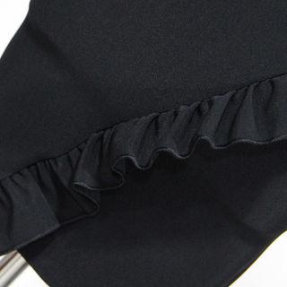 Ruffle-detail Zip-side Pencil Skirt
