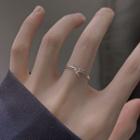 Origami Crane Sterling Silver Open Ring 1 Pc - Silver - One Size
