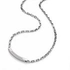 Health Germanium Steel Necklace With Crystal Silver - One Size