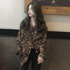 Printed Leopard Long-sleeved Shirt As Shown In Figure - One Size