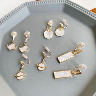 Geometric Cat Eye Stone Dangle Earring (various Designs)