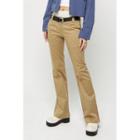 Low-rise Seam-trim Boot-cut Pants