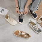 Square Lace-up Sneakers