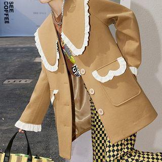 Long-sleeve Ruffle Trim Jacket