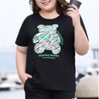 Set: Short-sleeve Bear Print T-shirt + Pants