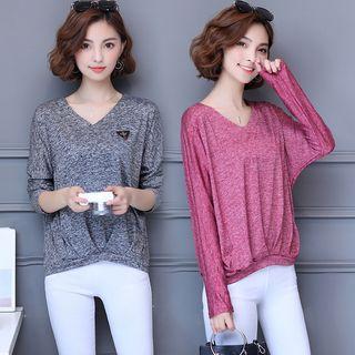 Patched Long Sleeve T-shirt