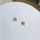 Rhinestone Star Earring 1 Pair - Gold & Silver - One Size