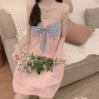 Spaghetti-strap Ribbon Sleep Dress