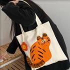 Tiger Print Tote Bag