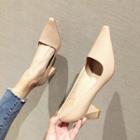 Patent Square-toe High Heel Pumps