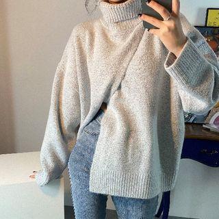 Turtleneck Wrapped Sweater