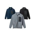 Couple Contrast-pocket Fleece Jacket