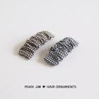 Houndstooth Shirred Fabric Scarf
