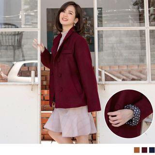 Double Breasted Woolen Jacket