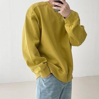 V-insert Cotton Sweatshirt