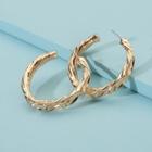 Open Hoop Earring E1045 - 1 Pair - Gold - One Size